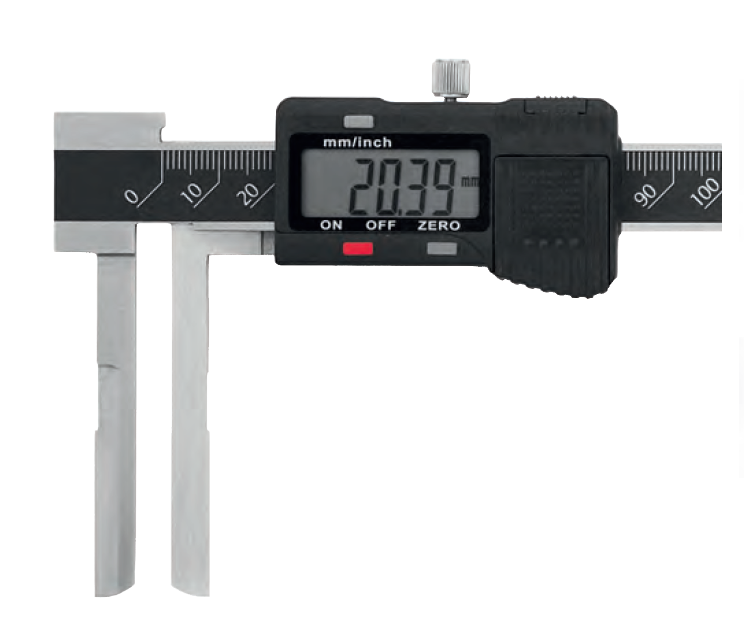 105931-ht_100-919 Digitální posuvné měřítko s dlouhými čelistmi pro vnitřní rozměr 150/0,01 mm/inch (HT-100-919)