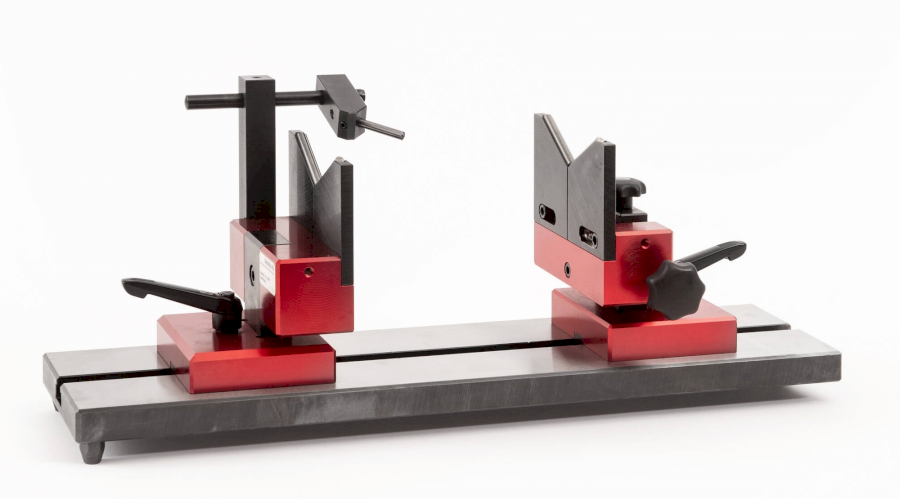 Tester soustřednosti FISSO s podpěrami ve tvaru V délka desky 500 mm  (RLPG 240/500) (560-31)