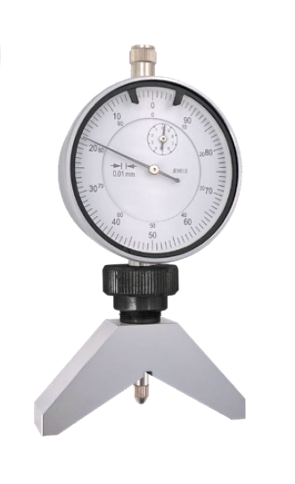 Analogový hloubkoměr s úchylkoměrem HITEC 30/0,01 mm prizmatický můstek 67x16, 120° (284-77)