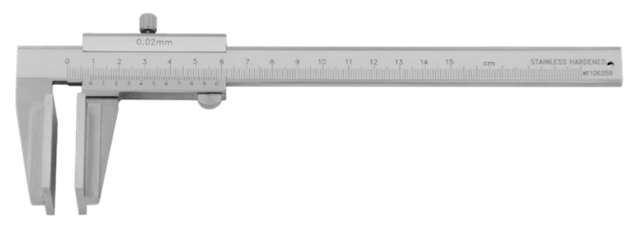 110640-ht_100-87 Posuvné měřítko HITEC 150/0,02 mm/inch s plochými čelistmi (100-87)