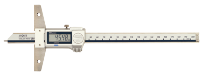 571-302-20: Digitální hloubkoměr MITUTOYO 0-200/0,01mm IP67 v provedení s háčkem/kolíkem