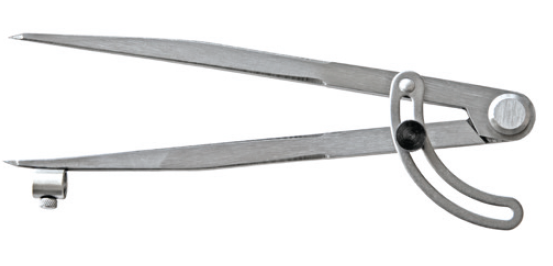 110772-ht_1400-033 Měřicí kružítko HITEC s obloukovým zajištěním a držákem na tužky 500 mm (1400-034)