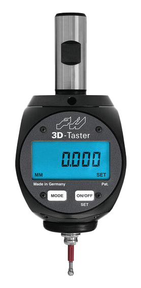3D sonda „HAIMER“ s digitálním displejem přesnost 0,001 mm, upínání průmer 20 mm (HT-580-63)