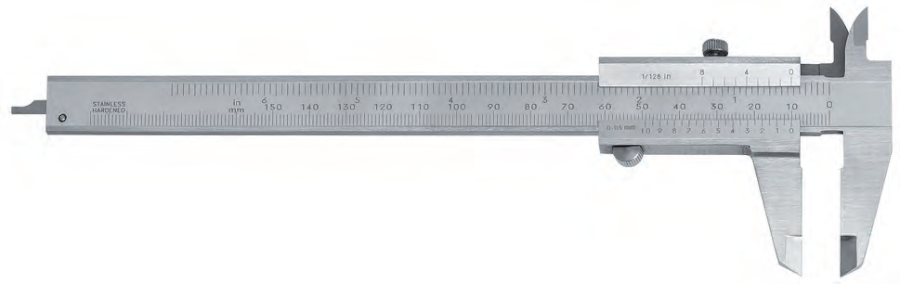 105942-ht_102-02 Posuvné měřítko pro levou ruku s aretačním šroubem 150/0,05 mm/inch (HT-102-02)