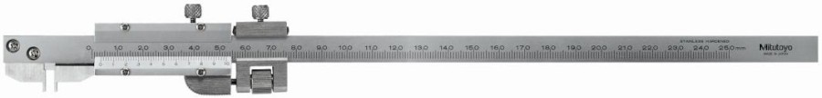 536-172: Analogové posuvné měřítko s Noniem MITUTOYO 0-200/0,02mm s čelistí s háčkem