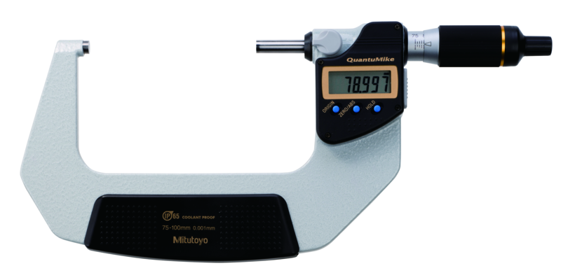 293-143-30: Digitální mikrometr MITUTOYO QuantuMike 75-100/ 0,001mm, IP65