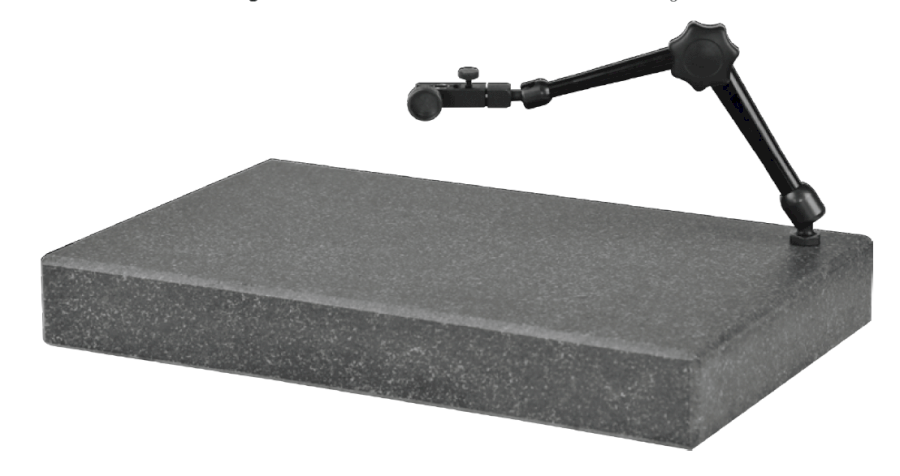 106796-ht_574-00 Univerzální žulová deska s 3D ramenem DIN 876/0 400 x 250 x 50 AR 285 měřicí rameno černé (HT-574-00)