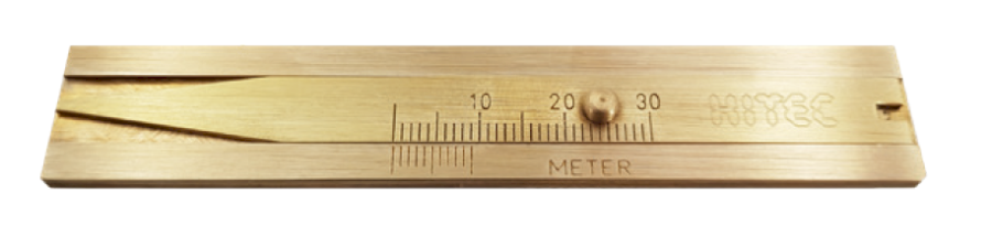 110699-ht_120-20 Hloubkoměr dezénu pneumatiky HITEC z mosazi 30/0,1 mm (120-20)