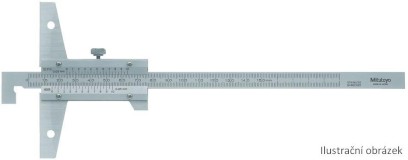 527-402: Analogový hloubkoměr s noniem v provedení s háčkem MITUTOYO 10-200/0,05mm