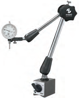 Magnetický stojánek pro úchylkoměr FISSO celková výška 310 mm magnet 60x50x55 mm 4400-45 F + SM (HT-570-21)