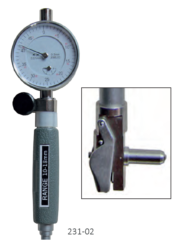 106118-ht_231-02 2-bodový dutinoměr s úchylkoměrem 10-18/0,1 mm (HT-231-02)