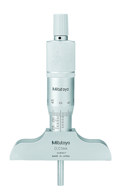 128-103: Analogový mikrometrický hloubokoměr MITUTOYO 0-25/0,01 mm