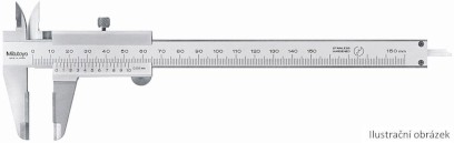 530-321: Analogové posuvné měřítko s Noniem MITUTOYO 0-200/0,05mm a čelistmi osazenými tvrdokovem