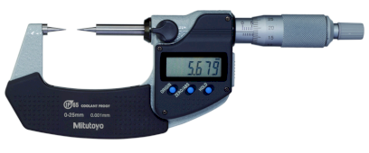 342-253-30: Digitální třmenový mikrometr s měřicími doteky ve tvaru hrotů
MITUTOYO 50-75/0,001mm