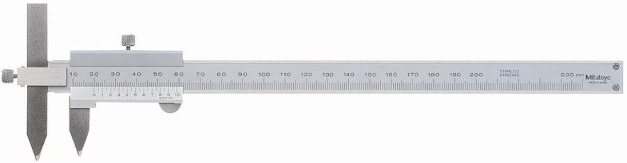 536-106: Analogové posuvné měřítko s Noniem MITUTOYO 10-200/0,02mm s posunutým středem