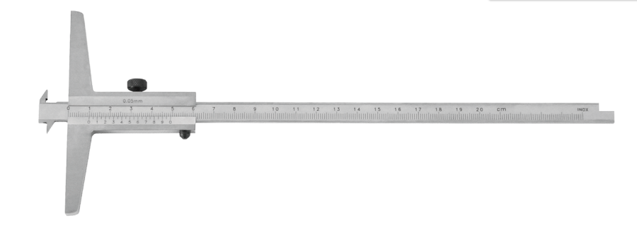 105966-ht_120-27 Analogový hloubkoměr s dvojitým nosem 150/0,05 mm (HT-120-27)