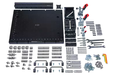 Sada pro motory eco-fix plus, deska 500x400x25 mm, 177 dílů CMM fixtures, eco-fix plus KOMEG (K551290)