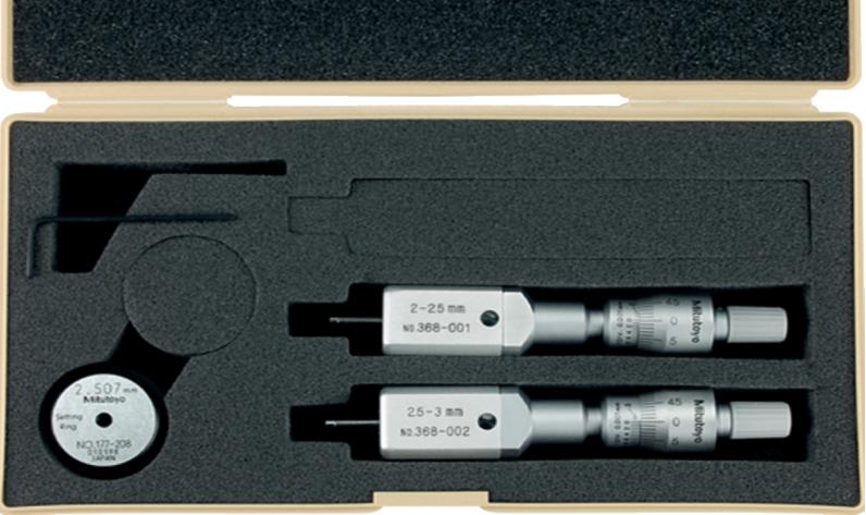 368-906: Sada analogových dutinoměrů MITUTOYO HOLTEST 2-3 mm/0,001mm