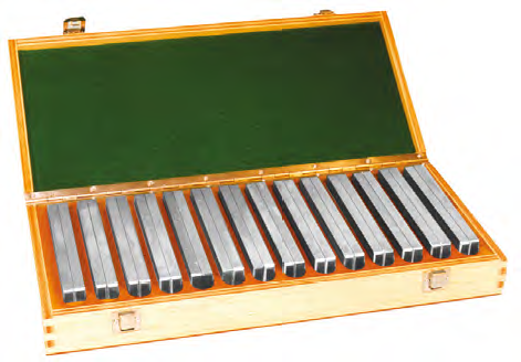 Paralelní podpěry délka 150 mm, šířka 10 mm 14 párů / rovnoběžnost ± 0,005 mm (HT-580-02)