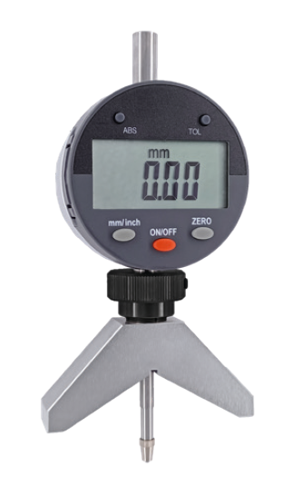 Digitální hloubkoměr s úchylkoměrem HITEC 12,5/0,01 mm prizmatický můstek 67x16, 120° (284-82)