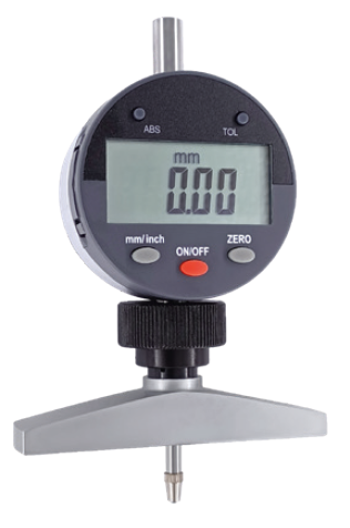 Digitální hloubkoměr s úchylkoměrem HITEC 25/0,01 mm můstek 80 x 16 mm (284-86)