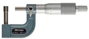 115-316: Třmenový mikrometr s kulovým nebo válcovým pevným dotekem
MITUTOYO 0-25/0,01mm