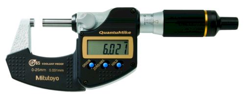 293-145-30: Digitální mikrometr MITUTOYO QuantuMike 0-25/ 0,001mm, IP65