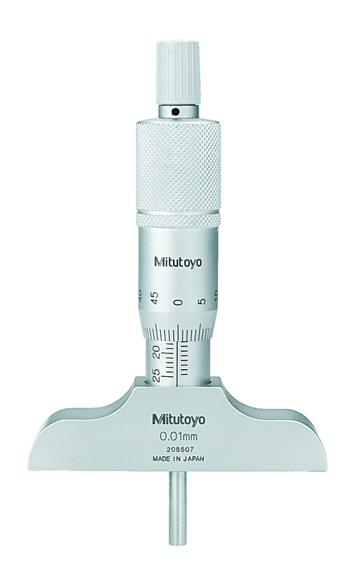 128-101: Analogový mikrometrický hloubokoměr MITUTOYO 0-25/0,01 mm