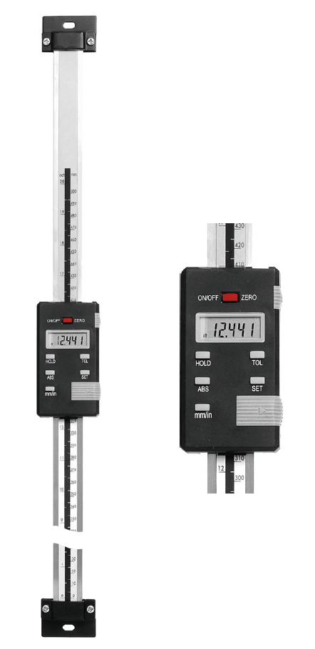 Digitální vestavné vertikální měřítko HITEC 500/0,01mm/inch ABS (112-15)
