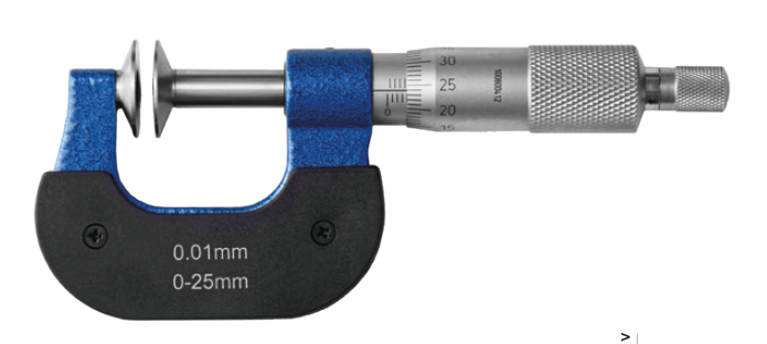 Analogový mikrometr HITEC s talířkovými doteky 100 - 125/0,01 mm + nastavovací měrka (200-64)