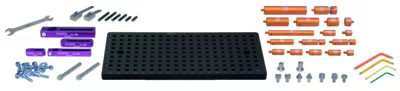 Sada eco-fix XS základní deska, 61 dílů CMM fixtures, eco-fix KOMEG (K551235)