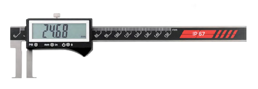 Digitální posuvné měřítko pro vnitřní drážky IP67 200/0,01 mm/inch (HT-100-922)