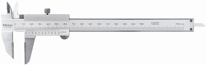 536-221: Analogové posuvné měřítko s Noniem MITUTOYO 0-150/0,05mm pro orýsování s čelistmi osazenými tvrdokovem