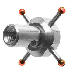 Dotek hvězda 4-směrový závit M2 kulička Ø 1mm materiál rubín délka 3mm RENISHAW (A-5000-7811)