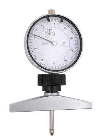 110896-ht_284-71 Analogový hloubkoměr s úchylkoměrem HITEC 10/0,01 mm můstek 80 x 16 mm (284-71)