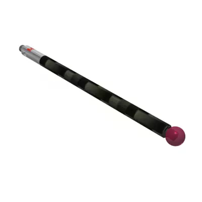 Dotek M2 rubínová kulička Ø4,0 mm, uhlíkové vlákno, stopka Ø3,0 mm, základna z nerezové oceli Ø3,0 mm, délka 50,0 mm, střední délka 50,0 mm MITUTOYO (K651347)