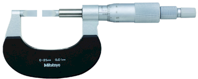 122-116: Třmenový mikrometr s úzkými měřicími plochami MITUTOYO
275-300/0,01mm