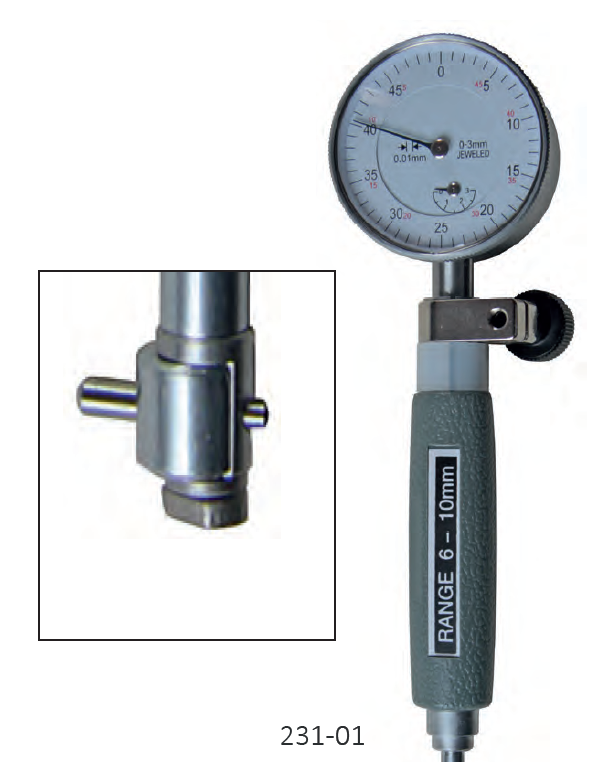 106117-ht_231-01 2-bodový dutinoměr s úchylkoměrem 6-10/0,1 mm (HT-231-01)