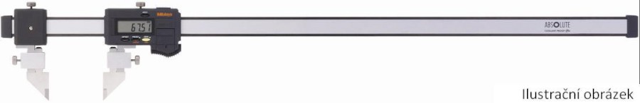 552-183-10: Digitální posuvné měřítko MITUTOYO 0-1000/0,01mm s uhlíkovými vlákny, ochranou IP 66 a výměnnými
čelistmi / rýsovacími jehlami.