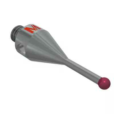 Dotek M4 strojní rubínová kulička 2,0 mm 01-M4-R2-L19,2-ML9-SS1,4-BS7- pájené součásti MITUTOYO (K651573)