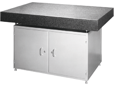 111888-ht_556-11 Granitová deska se stojanem a skříňkou + šuplík DIN 876/1 - 1600 x 1000 x 160 mm (556-11)